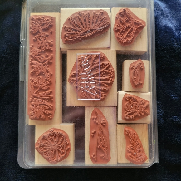 Stampin' Up! Two Step Stampin In Full Bloom Wooden Block Stamp set - Picture 4 of 8